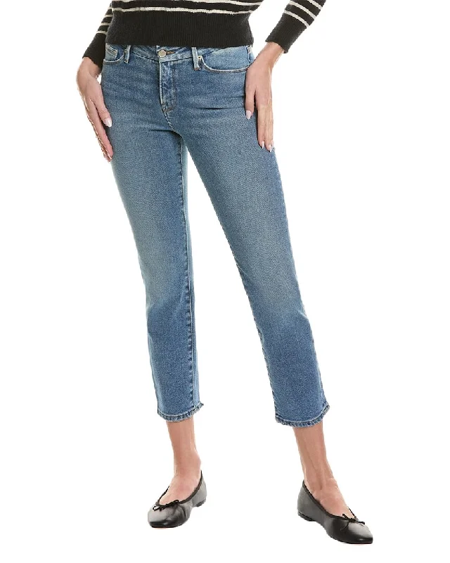 Women's Sash-Waist Pants-GOOD AMERICAN Good Classic Low Waist Straight Jean