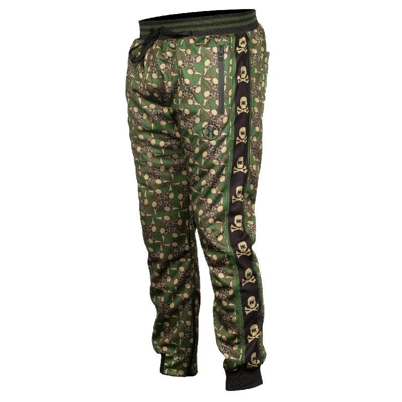 Women's Cropped Pants-Hostilewear - Forest - Track Jogger Pants