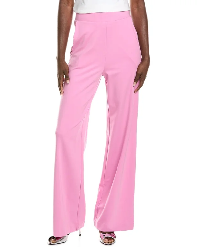 Women's Glen Plaid Pants-Isaac Mizrahi Wide Leg Pant