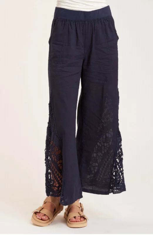 Women's Jeggings Pants-Ismay Wide Leg Pants In Black