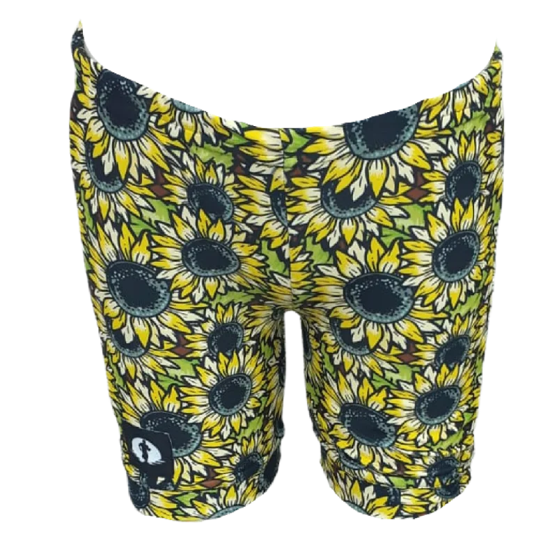 Women's Convertible Pants-Kids Funky Pants - Sunflowers