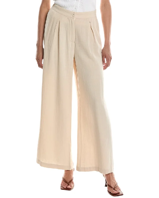 Women's Side Zip Pants-LUXE ALWAYS Linen-Blend Pant