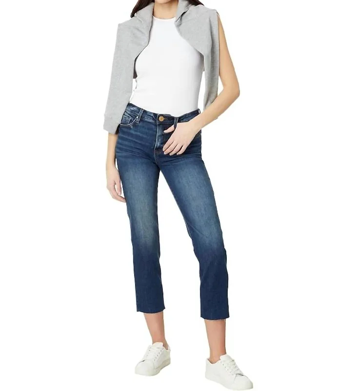 Women's Retro Pants-Reese High Rise Jeans In Acquired Wash