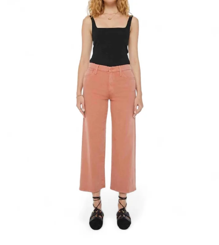 Women's Drawstring Pants-The Dodger Ankle Jean In Mango