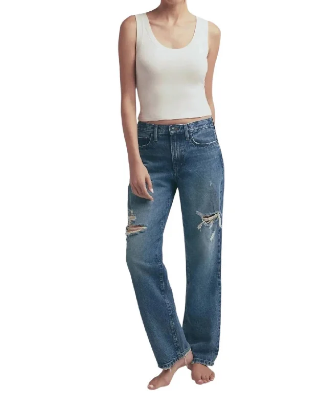 Women's Low Rise Pants-Tommy Mid Rise Boyfriend Jeans In Boston