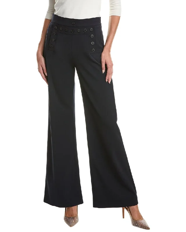 Women's Business Pants-Weekend Max Mara Galli Wool-Blend Trouser