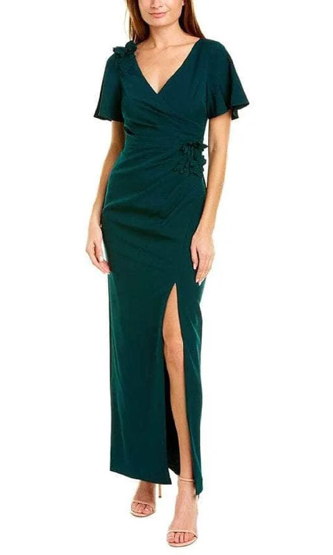 Women's Peridot Evening Dresses-Adrianna Papell AP1E209176 - Short Sleeve Formal Dress