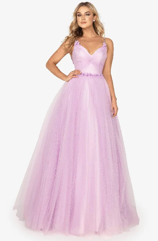 Women's Plum Evening Dresses-Terani Couture - 2011P1232 Sweetheart Floral Ballgown